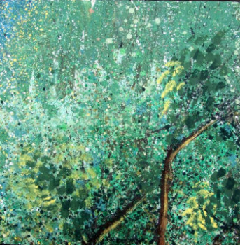 Named contemporary work « foret 130 », Made by AQUARELLUS