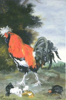 Named contemporary work « le coq », Made by CHRISTIANEG