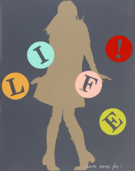 Named contemporary work « LIFE! », Made by LOUISELAPRAIRIE