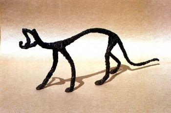 Named contemporary work « le chat », Made by JEAN-PIERRE TAUZIA
