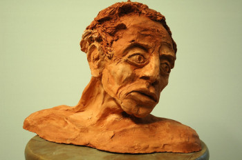 Named contemporary work « Visage », Made by PHILIPPE LE MONIES DE SAGAZAN