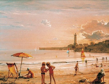 Named contemporary work « PLAGE DE ST GEORGES DE D AU COUCHANT (17) », Made by GAUTIER