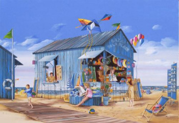 Named contemporary work « Le bazar de la plage », Made by DOMINIQUE PINEAU