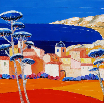 Named contemporary work « LA PLAGE », Made by JULIE PIOCH