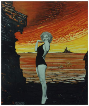 Named contemporary work « Marilyn Monroe », Made by PASCAL CHAUVEAU