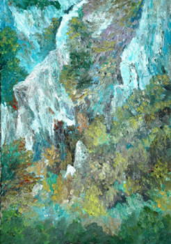 Named contemporary work « Rochers au Canigou », Made by PHILIPPE LE MONIES DE SAGAZAN