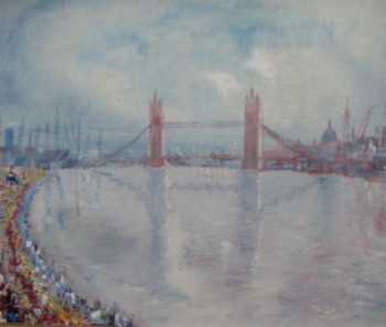Named contemporary work « tower bridge (London) », Made by FRANçOIS-VASSIL ANDREEFF