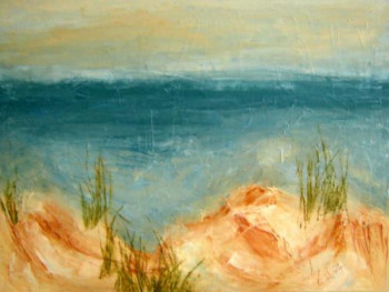 Named contemporary work « Shabla sand dune », Made by LYUBA ZAHOVA