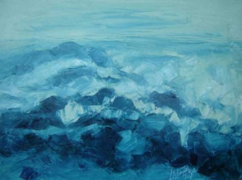 Named contemporary work « Sea », Made by LYUBA ZAHOVA