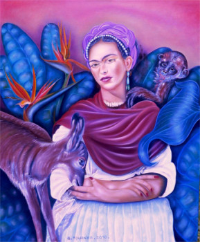 Named contemporary work « A Frida KHALO », Made by ABERNARDO