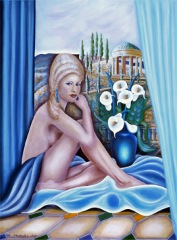 Named contemporary work « La Vénus bleue (le retour) », Made by ABERNARDO