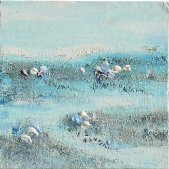 Named contemporary work « Neige bleue 5 », Made by JEAN-MICHEL GARES