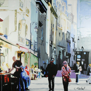 Named contemporary work « rue rambuteau », Made by CLOTILDE NADEL