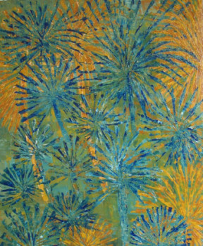 Named contemporary work « Feu d'Artifice », Made by SYLVIE JESSUA CLOUTIER