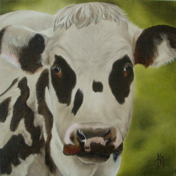 Named contemporary work « Vache 2 », Made by CHANTAL ROUSSELET