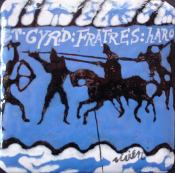 Named contemporary work « Chevaux à la bataille », Made by VIVIEN