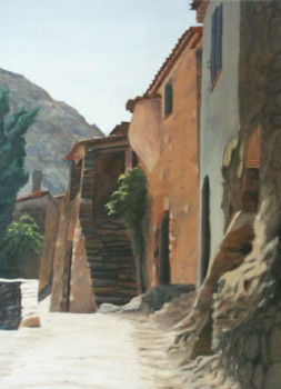 Named contemporary work « Castelnou », Made by NELLY SIMON