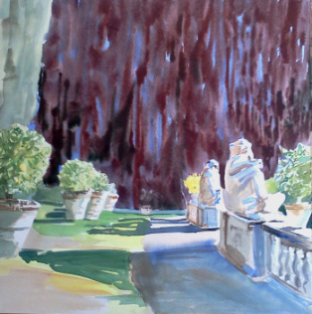 Named contemporary work « les jardins de l'aarchevêché », Made by JEAN-MARC MISIASZEK