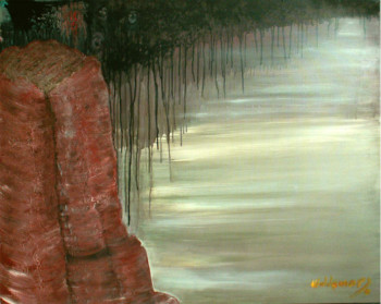 Named contemporary work « LE LAC DE L'ILLUSION », Made by WALDEMAR NOBRE