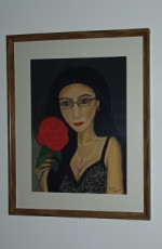 autoportrait-pastel-sur-pastelmat-30x40-serie-les-femmes-sont-belles-lamoureuse