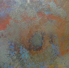 tableau-or-bleu-et-orange-peinture-acrylique-sur-toile