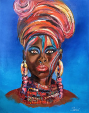 femme-africaine-fond-bleu