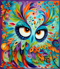 owl-with-a-flower-wreath-wise-eye-colorful-plumage-intertwined-visions
