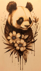 pyrogravure-artisanale-representant-un-panda